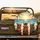 Quokkas Tropical Sunset Beach Palm Fronds - Wildlife Lover Road Trip Gift Spare Tire Cover - 2