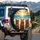 Quokkas Tropical Sunset Beach Palm Fronds - Wildlife Lover Road Trip Gift Spare Tire Cover - 3