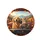 Golden Retriever Tabby Cat Vintage Car Interior Autumn Mountain Scene - Pet Lover Gift Spare Tire Cover - 4