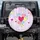 Colorful Suspended Hearts with Dots Love Symbols Lavender Background - Home Decor Gift Spare Tire Cover - 1