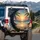 Tropical Beach Sunset Palm Fronds Golden Ocean Path - Travel Essentials Car Accessory Gift Spare Tire Cover - 3