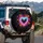 Heart Symbol Group Sketch - Love & Affection Gift for Couples Spare Tire Cover - 3