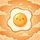 Plump Happy Face Fried Egg Wispy Clouds - Everyday Vehicle Decor for Food Lovers Spare Tire Cover - 6