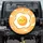 Plump Happy Face Fried Egg Wispy Clouds - Everyday Vehicle Decor for Food Lovers Spare Tire Cover - 1