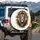 Regal Lion Head Gold Medallion - Home Decor Gift Spare Tire Cover - 3