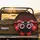 Red Black Garden Ladybug Face Red Eyes Black Spots Antennae - Nature Lover Gift Spare Tire Cover - 2