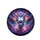 Pearlescent White Dragon Head Golden Horns Blue Eyes Glowing Spiral - Fantasy Car Decor Spare Tire Cover - 4