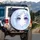Blue Anime Eyes Stardust Aura - Vehicle Decor Gift Spare Tire Cover - 3
