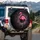 Majestic Bright Pink Flamingo Glitter Sparkle - Everyday Glamour Gift for Wildlife Lover Spare Tire Cover - 3
