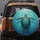 Majestic Sea Turtle Luminous Aquamarine Water - Marine Life Decor Gift Spare Tire Cover - 5