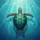 Majestic Sea Turtle Luminous Aquamarine Water - Marine Life Decor Gift Spare Tire Cover - 6