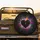 Heart Silhouette Paint Splatters Drips - Travel Essentials Spare Tire Cover - 2