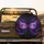 Ethereal Purple Eyes Glowing Tendrils - Mystic Lover Gift for Fantasy Enthusiast Spare Tire Cover - 2
