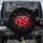 Red Hearts Pink Outline Bokeh - Everyday Love Gift Spare Tire Cover - 1