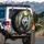 Siberian Husky Blue Eyes Braided Collar Forest - Wildlife Lover Dog Owner Gift Spare Tire Cover - 3