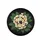 Deep Black Blooming Plumeria Frangipani Flowers Tropical Leaves - Tropical Car Accessory Spare Tire Cover - 4