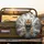 Roaring Bengal Tiger Bared Fangs Golden Eyes Shattered Stone Structure - Wildlife Lover Gift Spare Tire Cover - 2