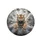 Roaring Bengal Tiger Bared Fangs Golden Eyes Shattered Stone Structure - Wildlife Lover Gift Spare Tire Cover - 4
