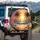 Setting Sun Palm Trees Ocean Beach - Tropical Travel Essentials for Beach Lovers Spare Tire Cover - 3