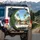 Happy Tabby Cats Classic Convertible Drive - Tropical Summer Road Trip Gift Spare Tire Cover - 3