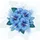 Lush Blue Hibiscus Flowers Botanical Leaves Tropical Foliage - Home Decor Gift Spare Tire Cover - 6
