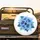 Lush Blue Hibiscus Flowers Botanical Leaves Tropical Foliage - Home Decor Gift Spare Tire Cover - 2