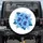 Lush Blue Hibiscus Flowers Botanical Leaves Tropical Foliage - Home Decor Gift Spare Tire Cover - 1