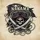 Weathered Pirate Skull Tricorne Hat Cutlass Shield NAKAMA Emblem - Pirate Lover Gift Spare Tire Cover - 6