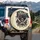 Weathered Pirate Skull Tricorne Hat Cutlass Shield NAKAMA Emblem - Pirate Lover Gift Spare Tire Cover - 3