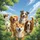 Diverse Dog Breeds Golden Retriever Australian Shepherd - Pet Lover Gift Spare Tire Cover - 6