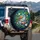 Aquatic Koi Fish Lotus Flowers Lily Pads Pond Water Surface - Wildlife Home Decor Gift Spare Tire Cover - 3