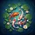 Aquatic Koi Fish Lotus Flowers Lily Pads Pond Water Surface - Wildlife Home Decor Gift Spare Tire Cover - 6
