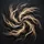 Glowing Organic Light Ribbons Dark Undulating Forms - Luxury Home Decor Gift Spare Tire Cover - 6
