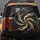 Glowing Organic Light Ribbons Dark Undulating Forms - Luxury Home Decor Gift Spare Tire Cover - 5