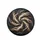 Glowing Organic Light Ribbons Dark Undulating Forms - Luxury Home Decor Gift Spare Tire Cover - 4