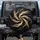 Glowing Organic Light Ribbons Dark Undulating Forms - Luxury Home Decor Gift Spare Tire Cover - 1