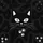 Mischievous Black Cat Face Whiskers White Paw Prints - Cat Lover Gift Spare Tire Cover - 6