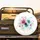 Ethereal Rose Sky Blue Floral Blossoms Greenery - Nature Lover Home Decor Gift Spare Tire Cover - 2