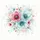 Ethereal Rose Sky Blue Floral Blossoms Greenery - Nature Lover Home Decor Gift Spare Tire Cover - 6