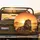 Majestic Mane Lion Golden Savannah Sunset Landscape Wildlife Lover Gift Spare Tire Cover - 2