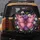 Pink Butterfly Lush Wildflower Garden Daisy Floral - Nature Lover Gift for Her Spare Tire Cover - 5