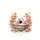 Baby Pigs Bathtub Bubble Bath Peonies - Farmhouse Decor Gift Spare Tire Cover - 4