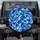 Blue Camouflage Interlocking Shapes - Off-Road Vehicle Decor Adventure Accessory Spare Tire Cover - 1