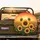 Dense Sunflowers Field Luminous Sunset Sky - Nature Lover Gift Spare Tire Cover - 2