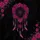 Fuchsia Magenta Dreamcatcher Roses Feathers Crystals - Vehicle Decor Gift Spare Tire Cover - 6
