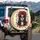 Day of the Dead Calavera Sugar Skull Female Red Rose - Dia de los Muertos Celebration Spare Tire Cover - 3