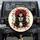 Day of the Dead Calavera Sugar Skull Female Red Rose - Dia de los Muertos Celebration Spare Tire Cover - 1