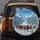 Wild Chestnut Palomino Horses Galloping Pristine Snow Mountains - Nature Explorer Gift Spare Tire Cover - 5