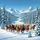 Wild Chestnut Palomino Horses Galloping Pristine Snow Mountains - Nature Explorer Gift Spare Tire Cover - 6