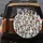 Cartoon White Geese Flock Bright Orange Beaks - Humorous Wildlife Enthusiast Travel Gift Spare Tire Cover - 5
